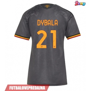 Lacne Ženy Futbalové dres AS Roma Paulo Dybala #21 2026-27 Krátky Rukáv - Tretina